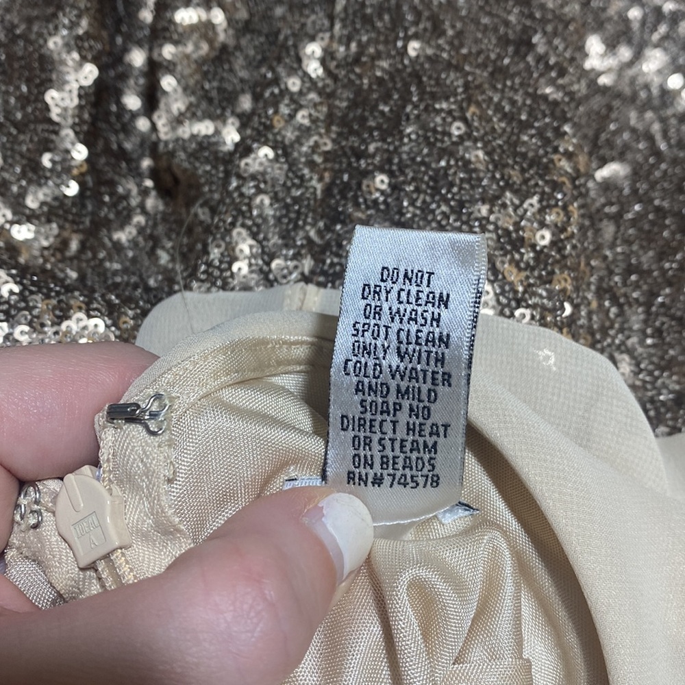 Champagne Colored Cache Dress - image 7